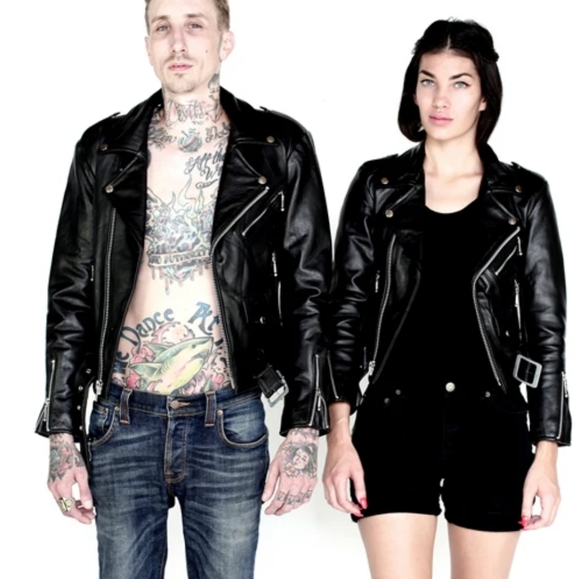 Straight to hell, actual pain Other - Men's Leather Jacket